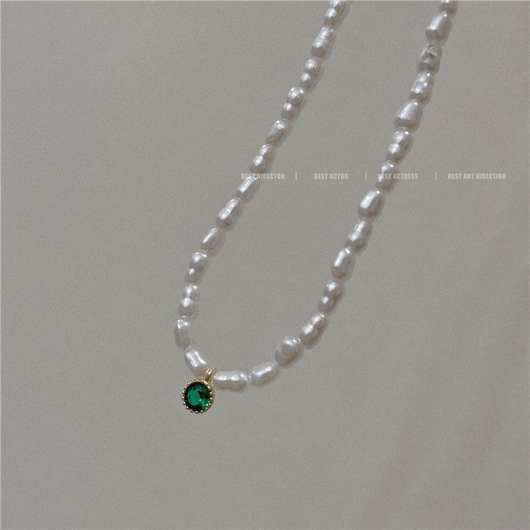 Wholesale  Retro Color Beaded Flower Necklace
