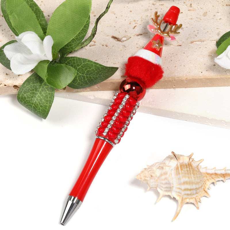 Wholesale 50pcs/pack creative christmas hat Acrylic Beads DIY Bead Accessories