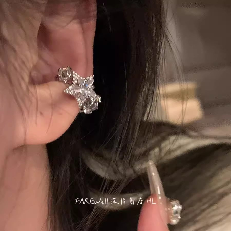 Wholesale Micro-Inlaid Zirconia Star Ear Cuff Earrings