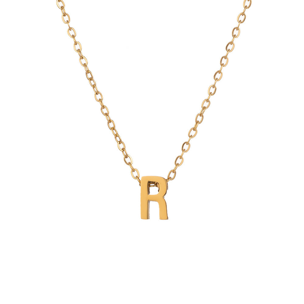 Wholesale Titanium Steel Necklace Letter Necklace ACC-NE-XuHao001