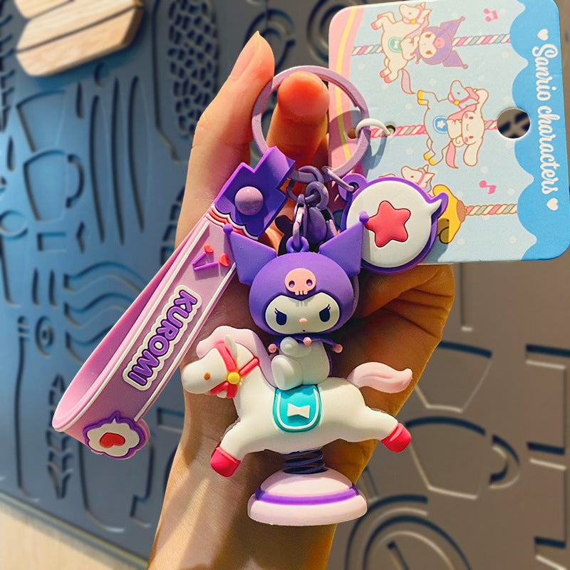 Wholesale Cartoon Cute Silicone Keychains ACCVIP-KC-HongLei002