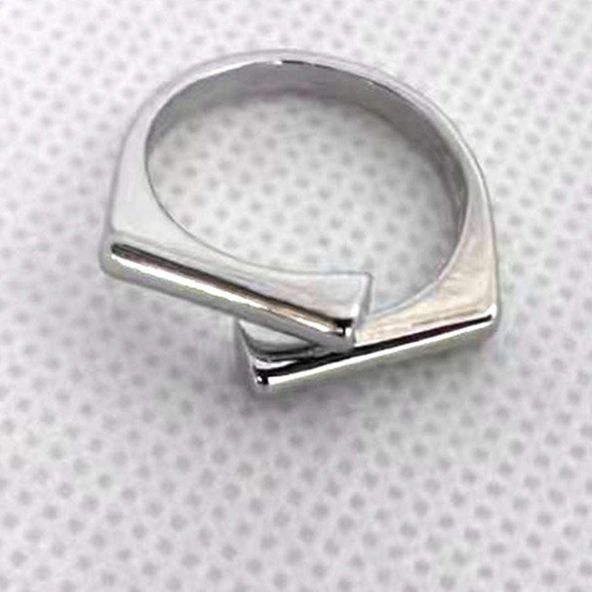 Wholesale Geometric Polished Interlaced Rings ACC-RS-YuMei017