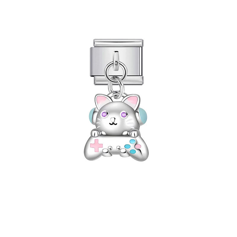Wholesale Cartoon Stainless Steel DIY Bracelet Charms - Fashion Accessory for Resale