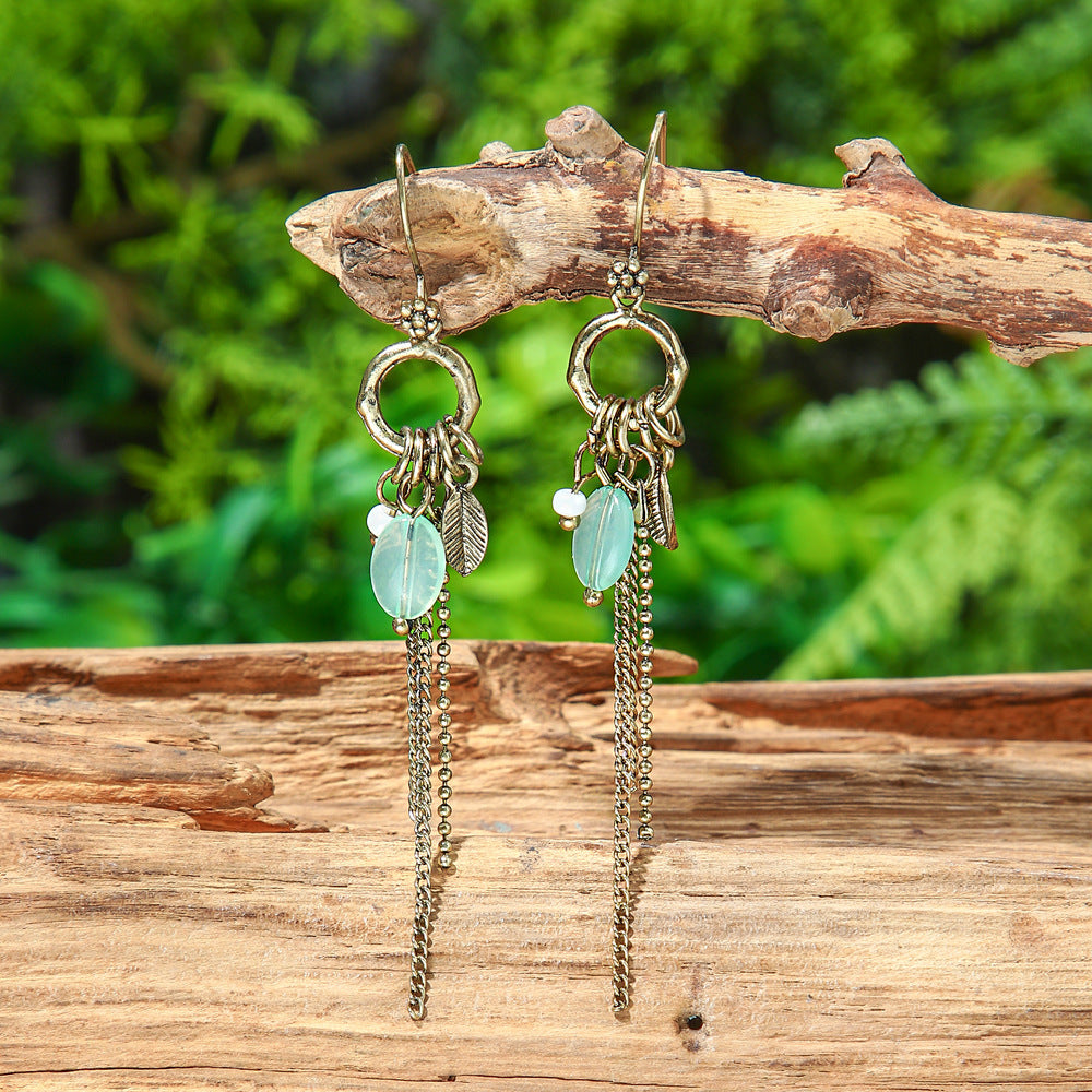 Wholesale Bohemian Tribal Ethnic Style Earrings for Holiday Travel Fashion Accessory