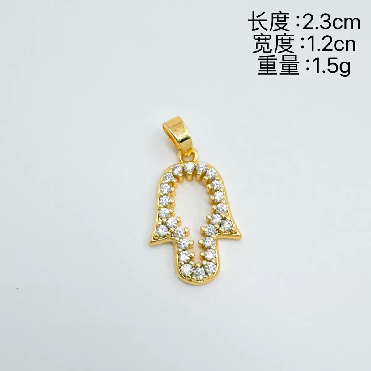 Wholesale Evil Eye Pendant Necklace Gold Plated Zircon Sweet-Cool Style Fashion Accessory