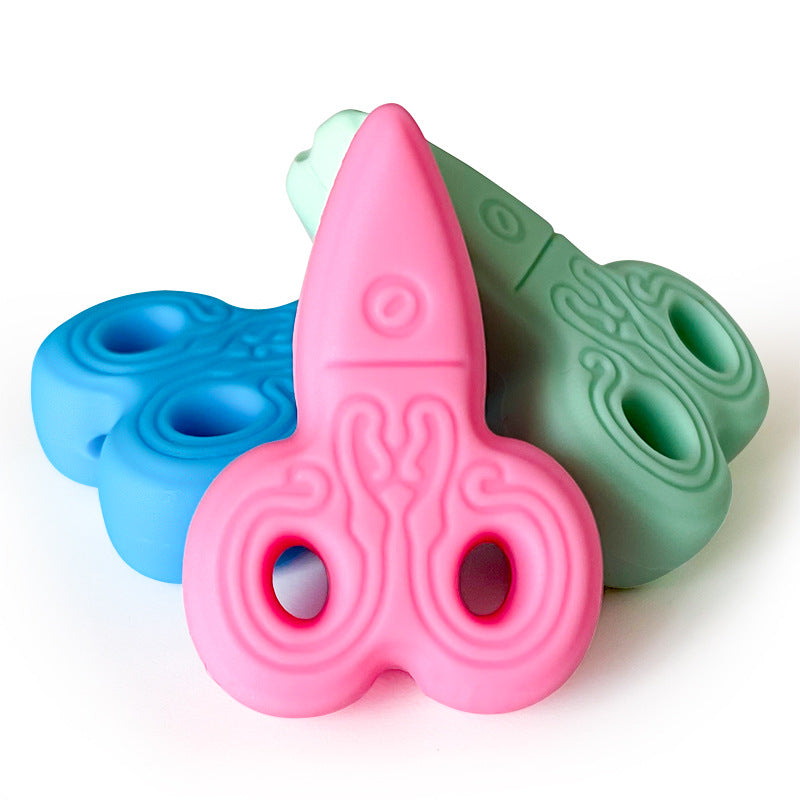 Wholesale of 10PCS Creative Scissors Food Grade Silicone Beads ACC-BDS-WDX038