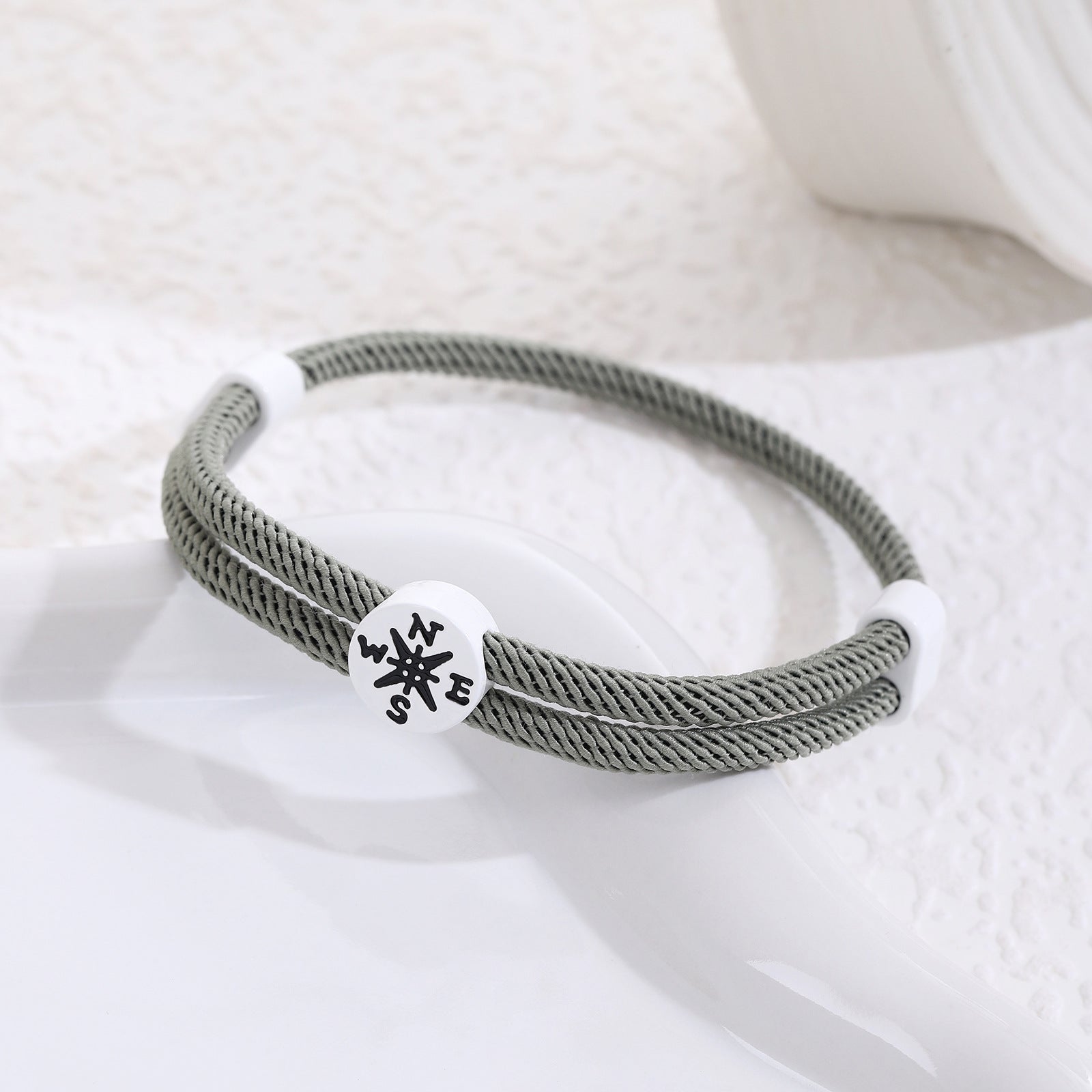 Großhandel Abschlusssaison Inspirierende Kompassgewebe Seilseilarmband