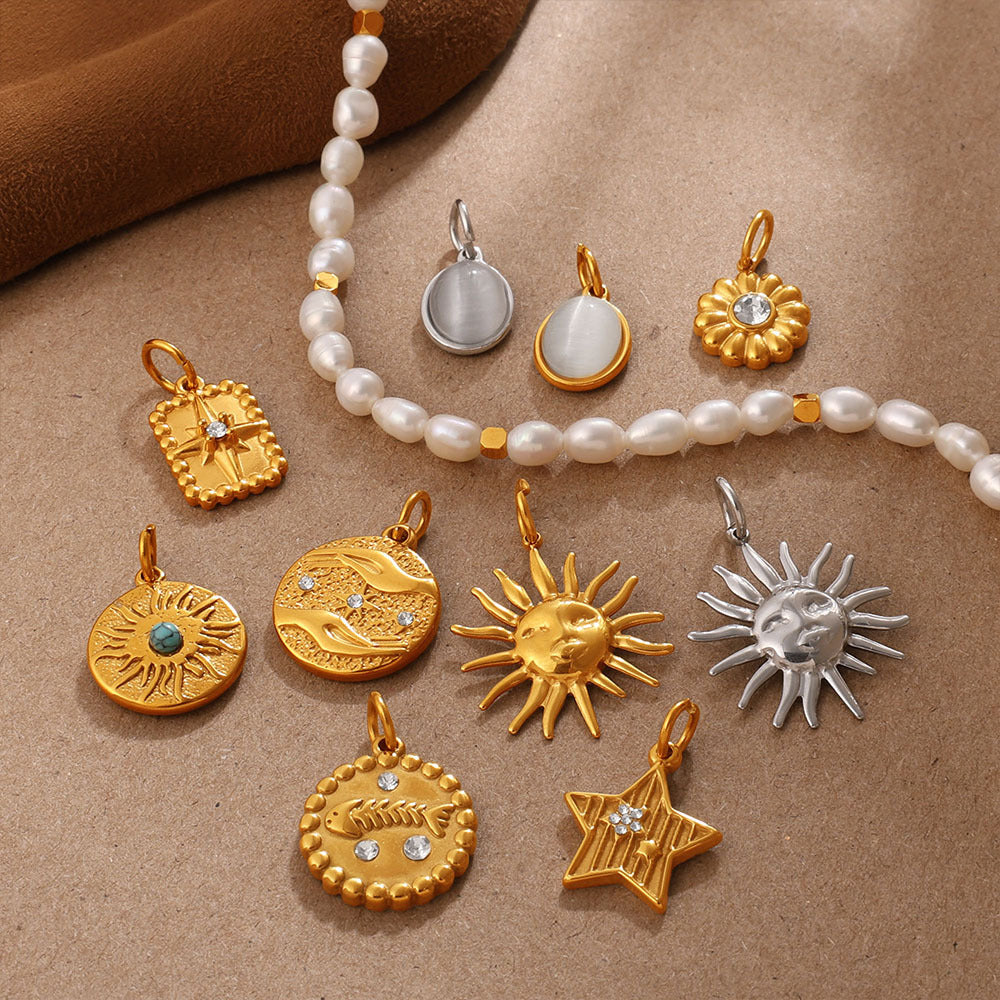Wholesale Women' s Stainless Steel Jewelry Charms