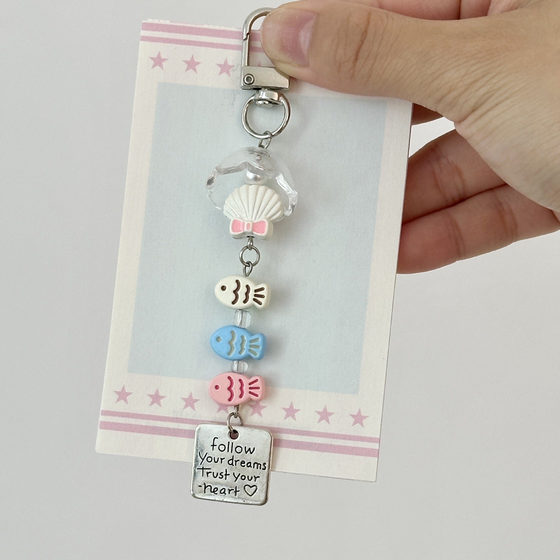 Wholesale Fish Wind Bell  Lanyard Keychain