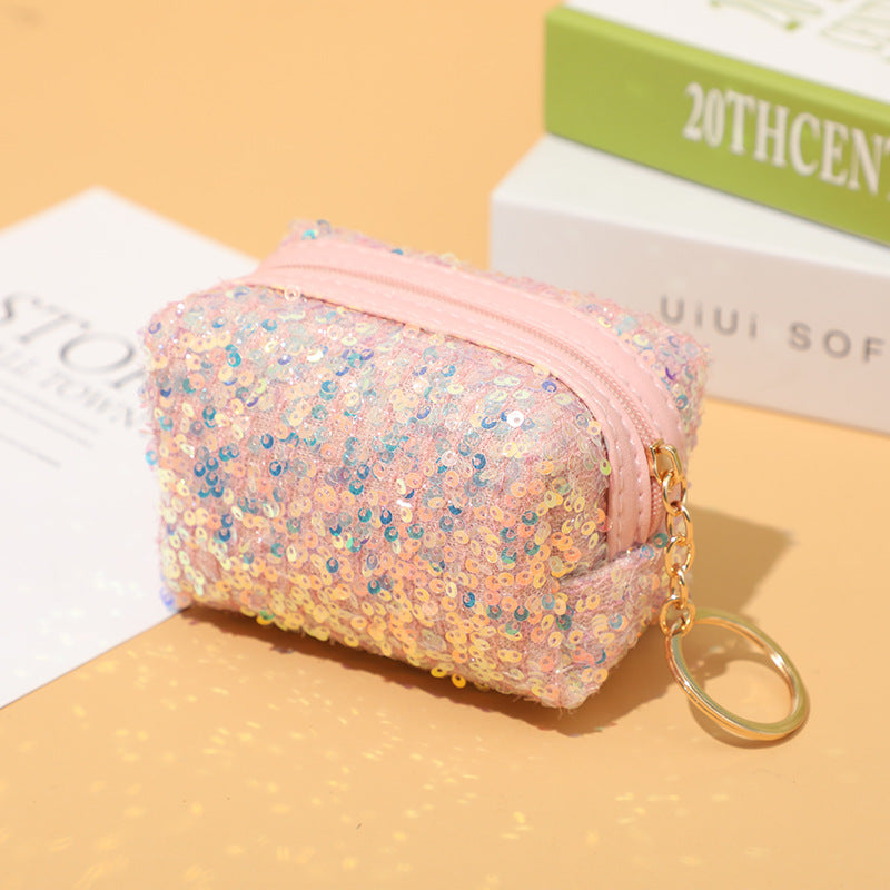Wholesale Mini Sequin Coin Purse Keychain Keychain Wallet ACC-KC-YouMei002