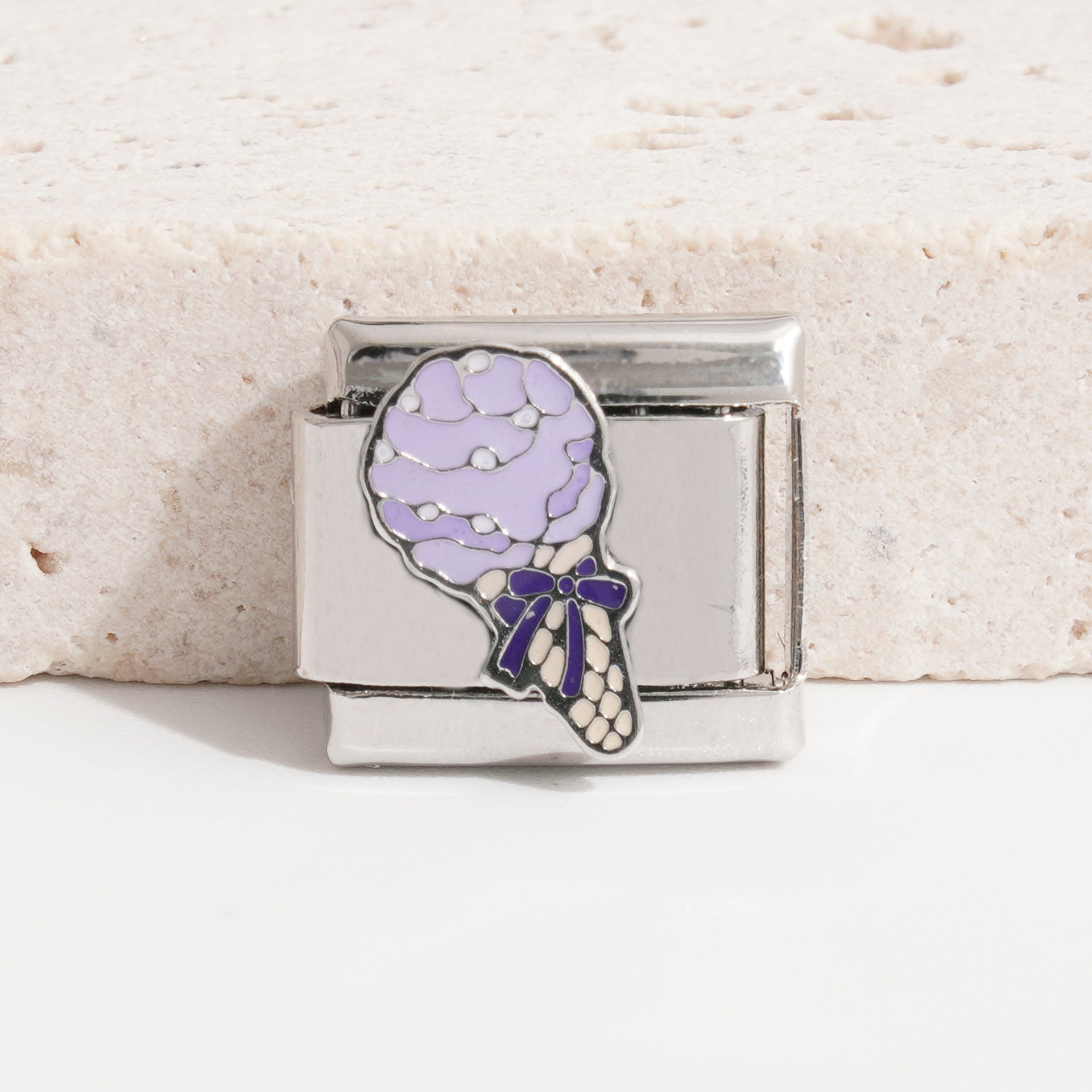 Wholesale 9mm Italian Charm Starter Bracelets DIY square Single Section Creative Stainless Steel Composable Bracelet