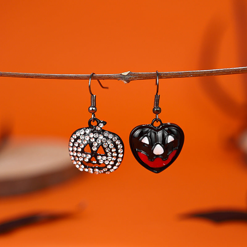 Wholesale Halloween Party Dark Ghost Bat Spider Skull Earrings ACC-ES-RongR001