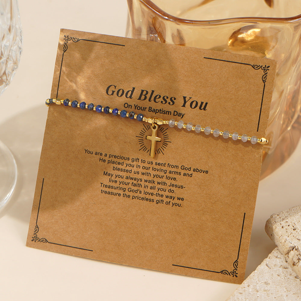 Bracelet en gros en titane en acier en acier bohème