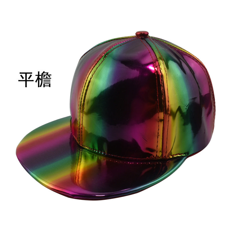 Wholesale PU Leather Hat Colorful Baseball Cap ACC-HT-Xiny009