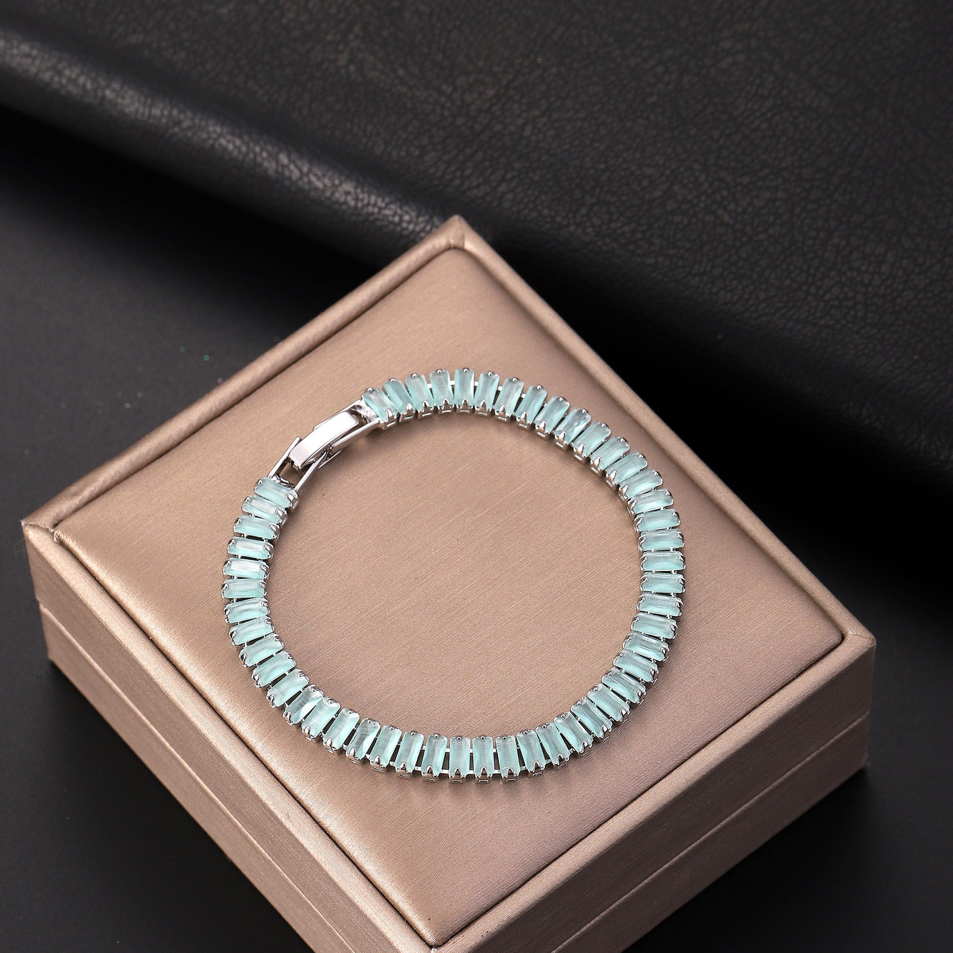 Wholesale Colorful Zircon Tennis Chain Bracelet Fashion Accessory Gift Boutique Resale