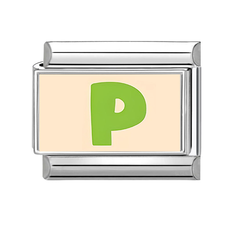 Wholesale 9mm Italian Charm Starter Bracelets DIY Letter Series Stainless Steel Composable Bracelet