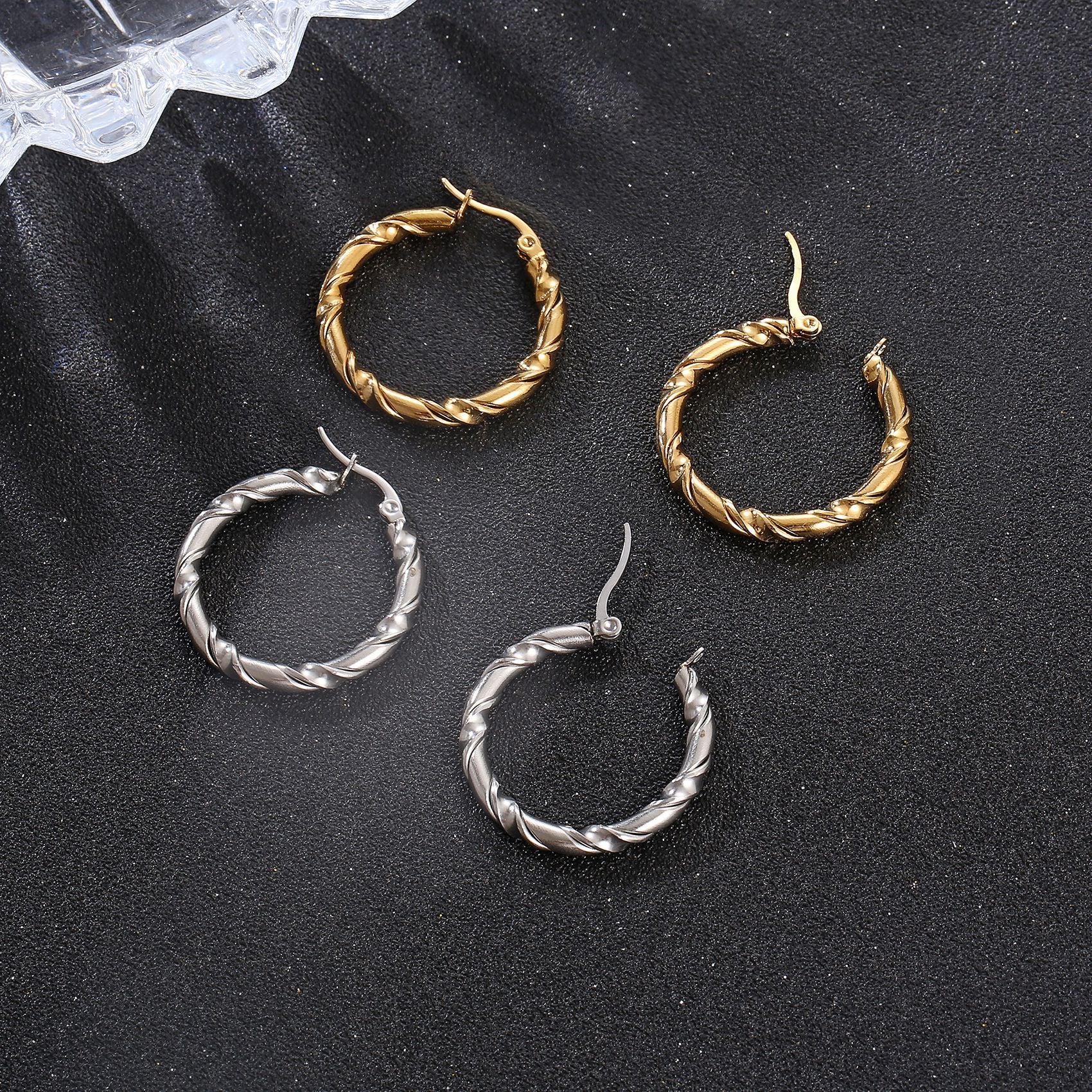 Wholesale Stainless Steel Women's Ear Buckle Earrings