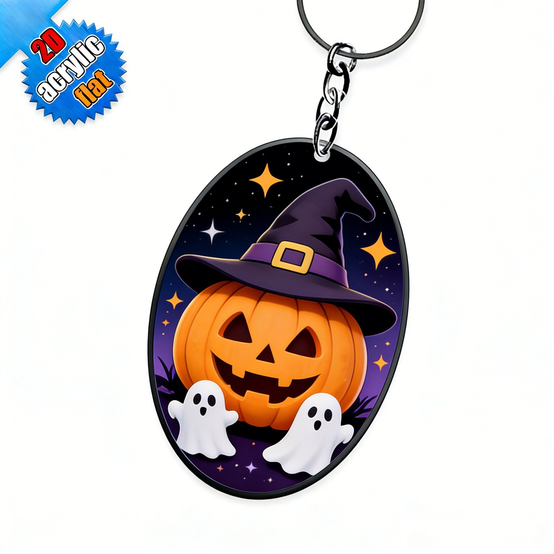 Wholesale Acrylic  Pumpkin Keychain Party Favor Gift for Travel Souvenir