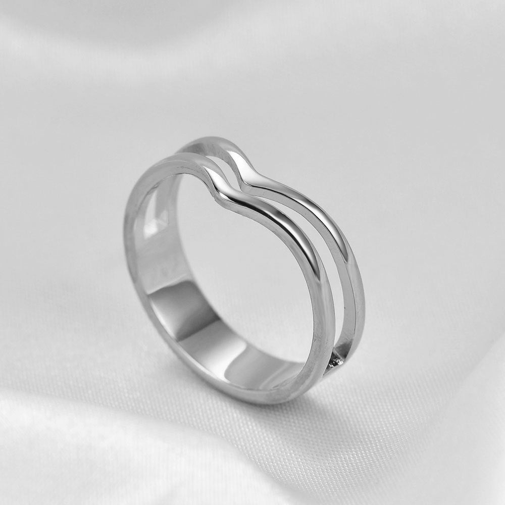 Wholesale Titanium steel  Women's lovers  ring