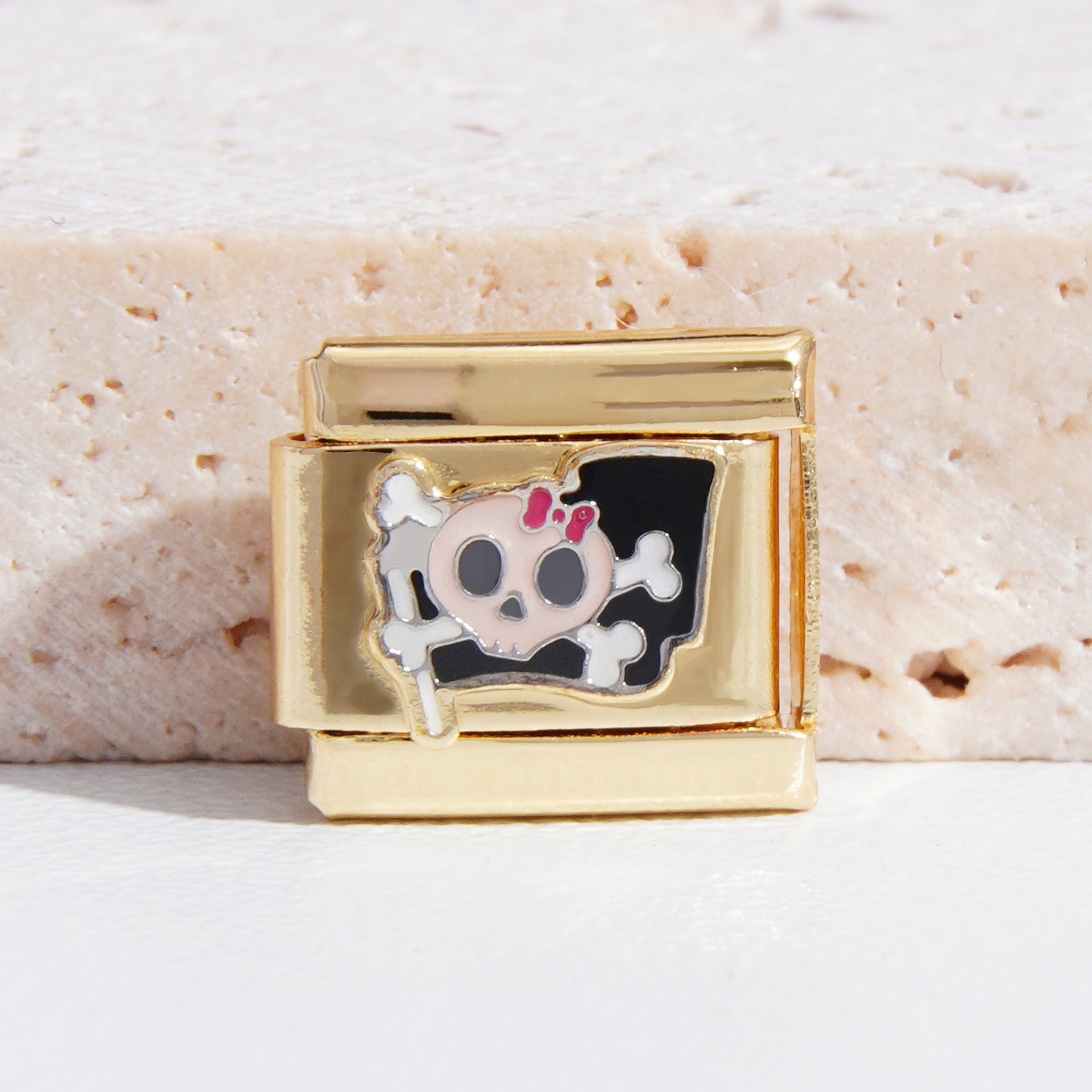 Wholesale Italian Charm Bracelet 9mm DIY Splicing Christmas Gold Titanium Steel Composable Bracelet