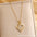 Wholesale Titanium Steel Plated 18K Gold English Letter Pendant Necklace
