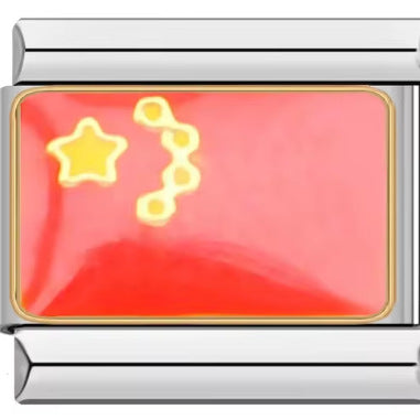 Wholesale Italian Charm Bracelet 9mm DIY Splicing Hat Phone Flag Stainless Steel Composable Bracelet