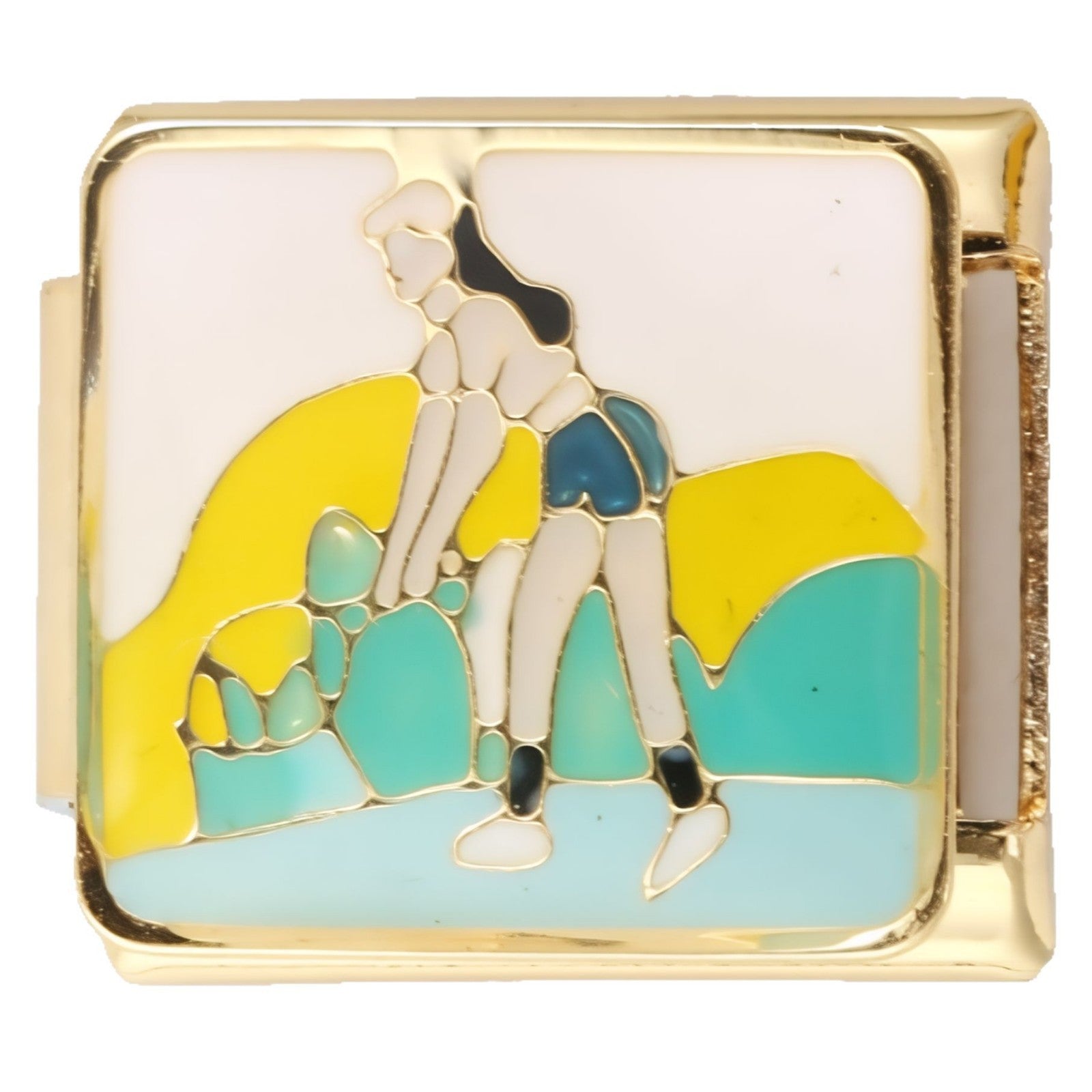 Wholesale Italian Charm Bracelet 9mm DIY Splicing Creative Pattern Stainless Steel Composable Bracelet