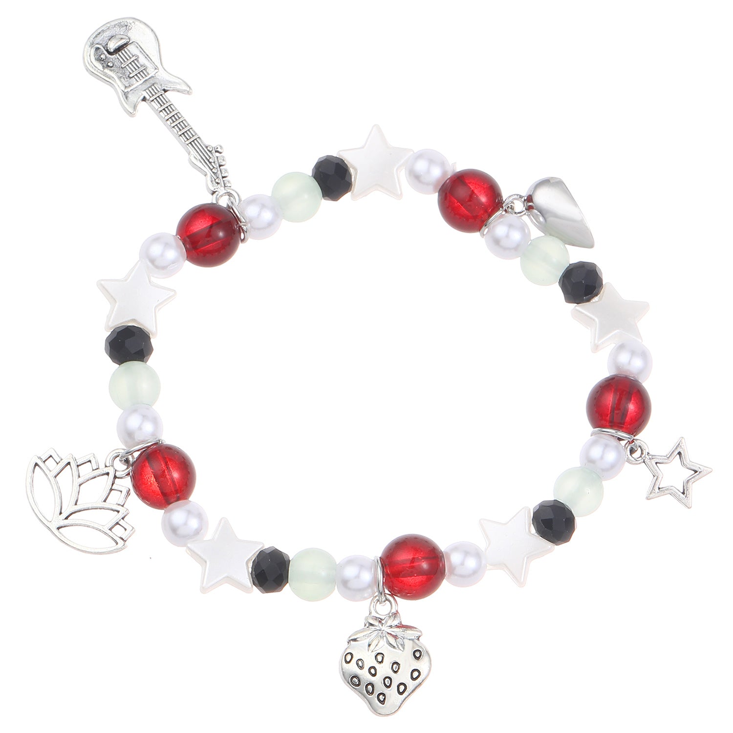 Wholesale Love Magnetic Clasp Beaded Elastic Bracelets ACC-BT-MY014