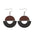 Wholesale  Geometric Round Triangle Bohemian Wood Earrings