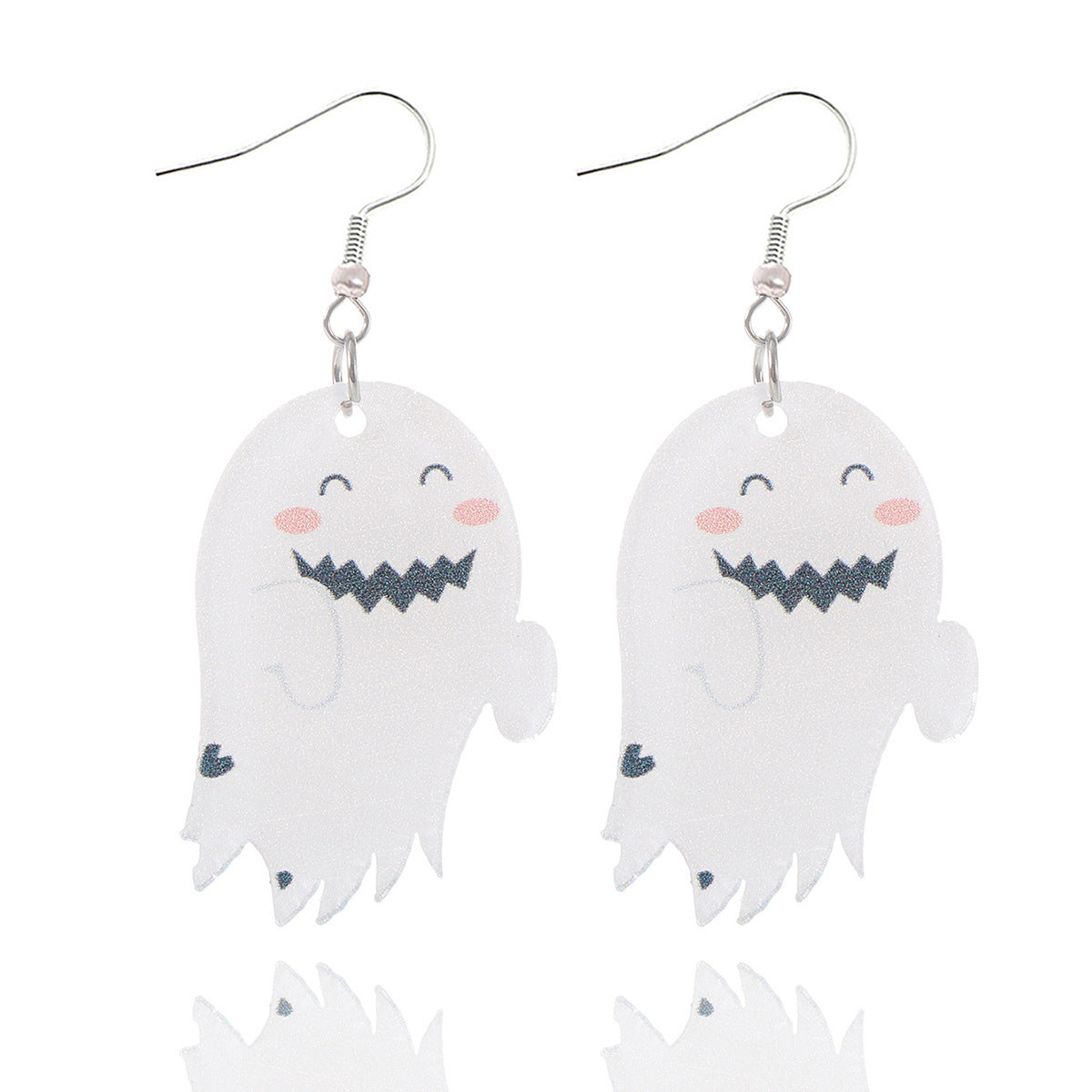 Wholesale  cartoon little ghost cute funny ghost jewelry acrylic earrings