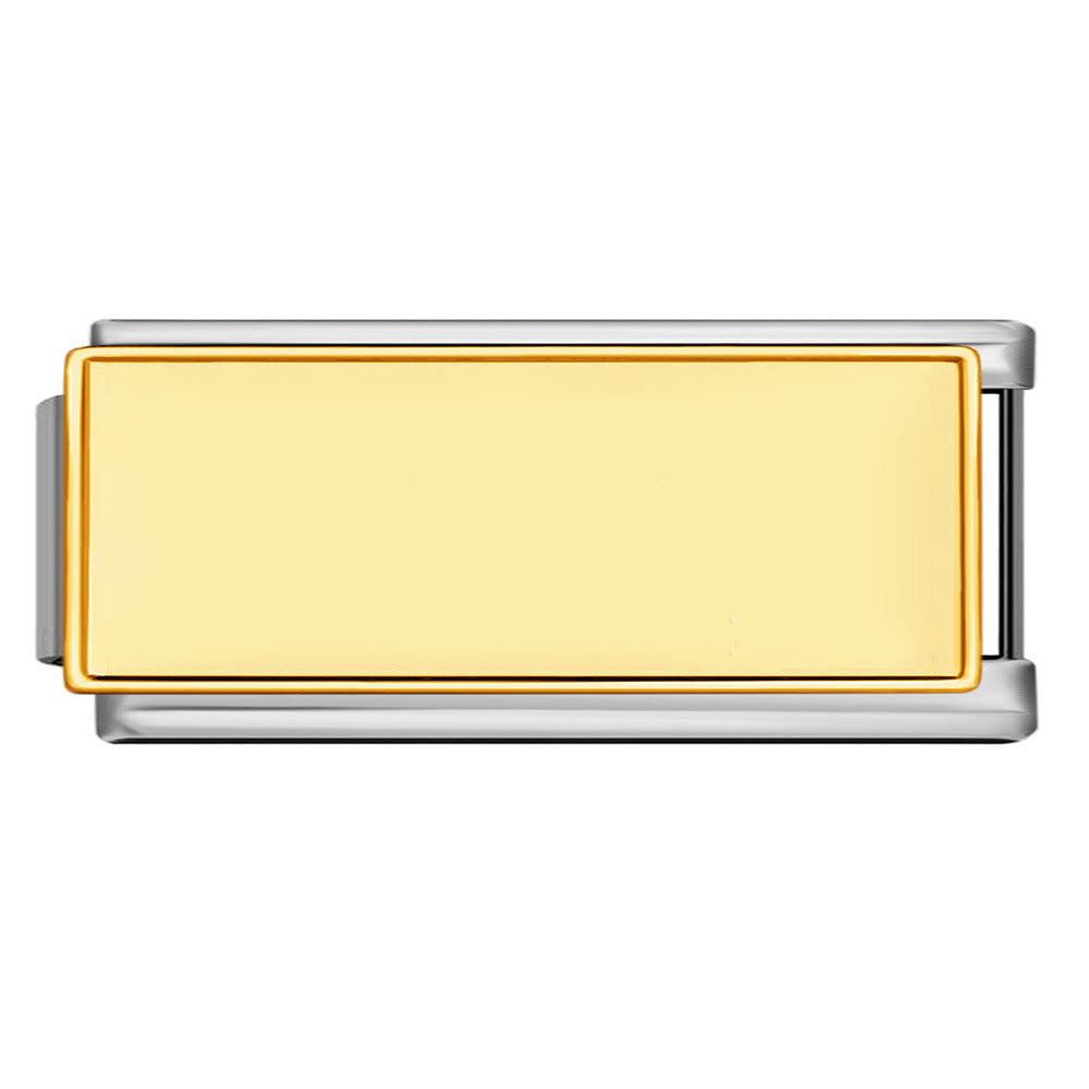 Wholesale Italian Module Bracelet Block Elastic ing Titanium Steel Strap Italian Charm