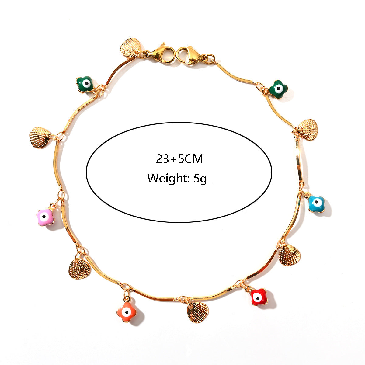 Wholesale  fashion beach style stainless steel anklet