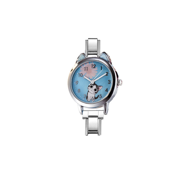Wholesale Cross-Border Cat Cat Italy Module Fashion Module Watch Stainless Steel Strap Ins Style Unisex Versatile Quartz Watch