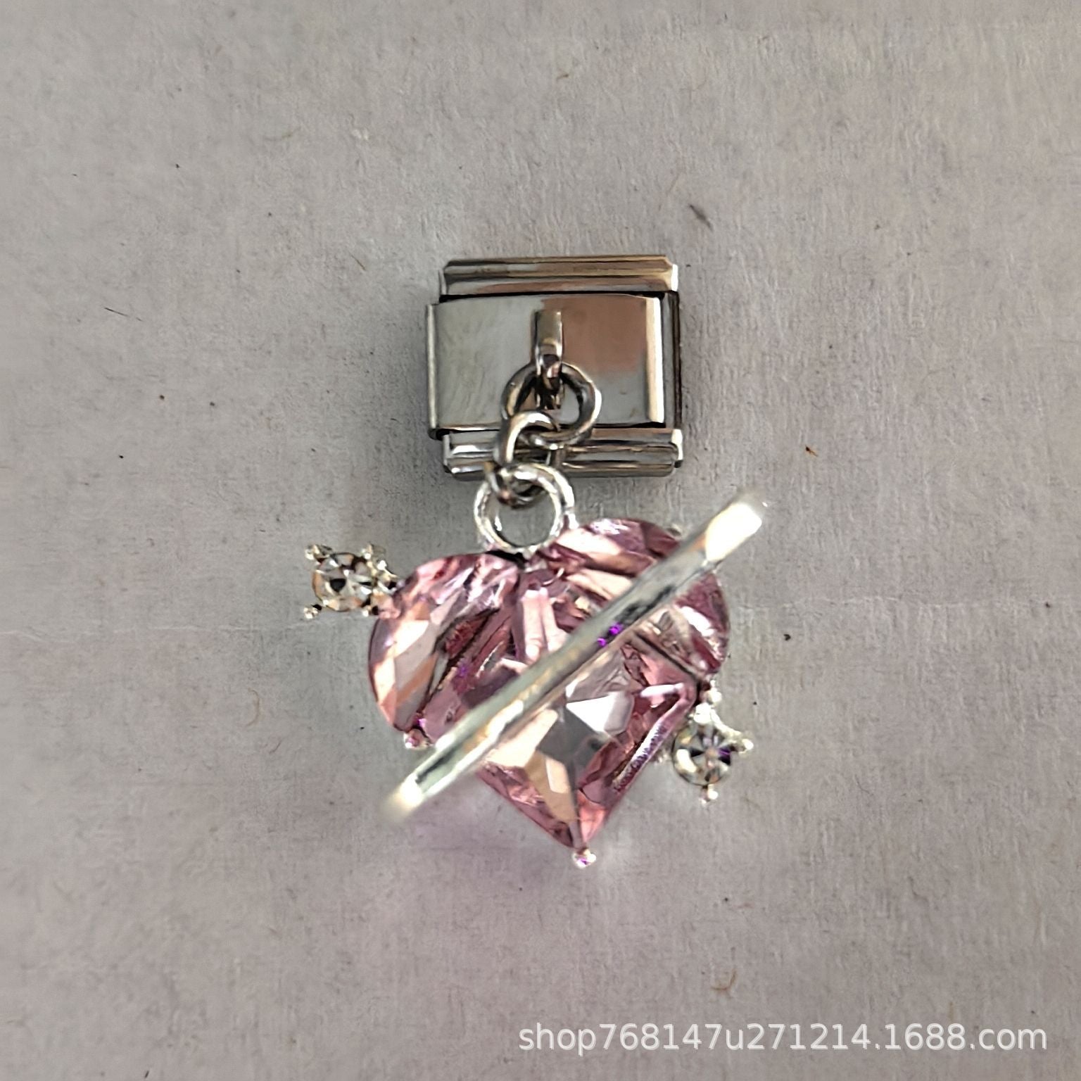 Wholesale Italian Charm Stainless Steel Bracelet Single Hook Pendant Jewelry Accessory Gift