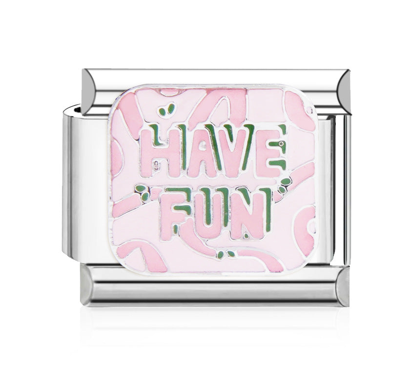 Wholesale Italian Charm Bracelet 9mm DIY Splicing Cute Creative Stainless Steel Composable Bracelet