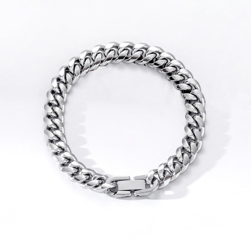 Wholesale Titanium Steel Buckle Cuban Bracelet ACC-BT-Meihun001