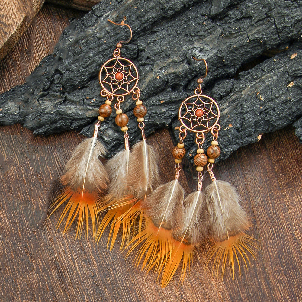 Wholesale Alloy Electroplated Bohemian Jewelry Set Earrings Necklace for Women Fashion Accessory