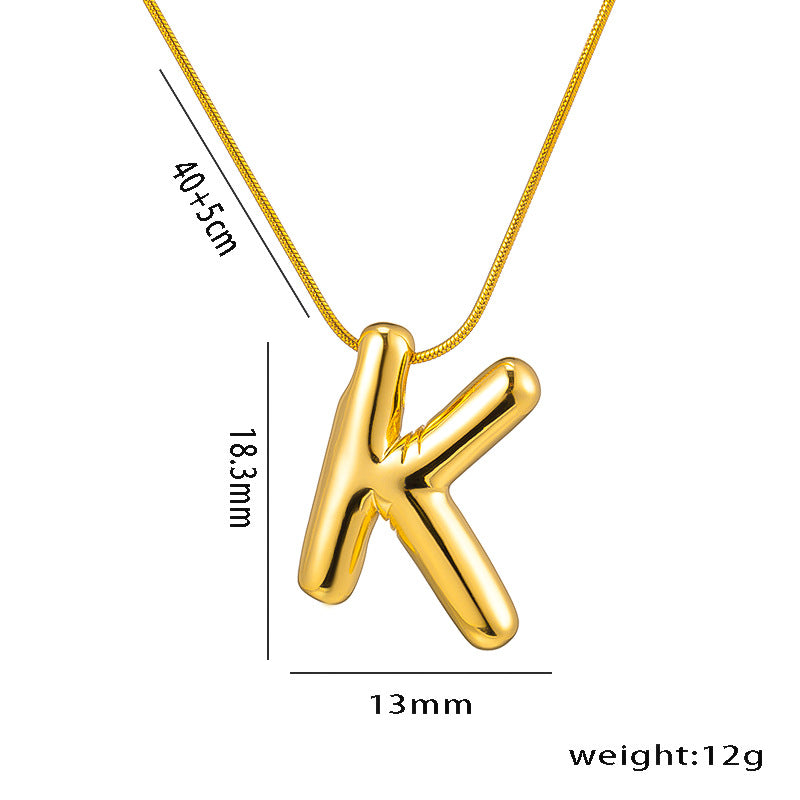 Wholesale Stainless Steel English Letter Necklace ACC-NE-KuCai014