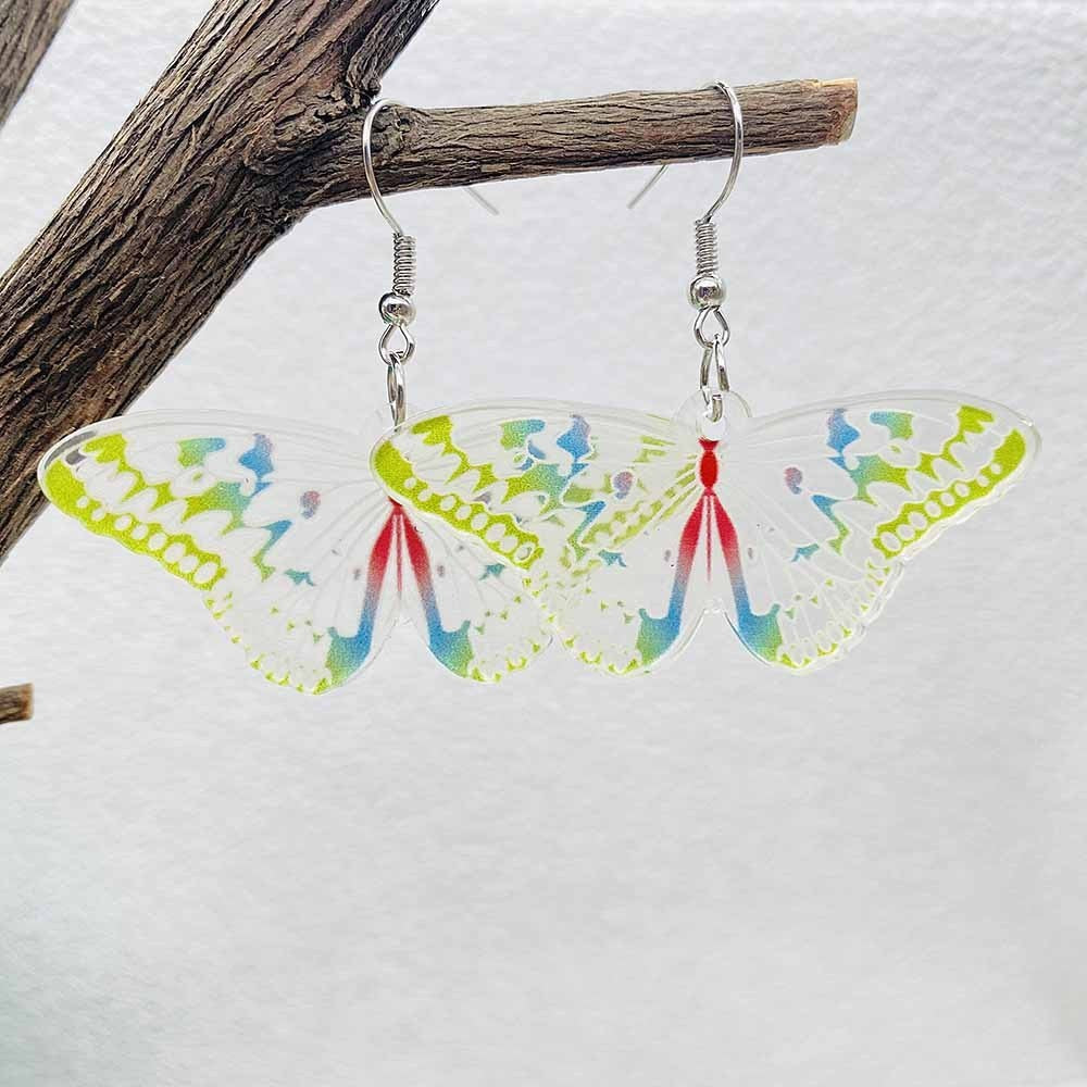 Wholesale Butterfly Colorful Retro Creative Earrings