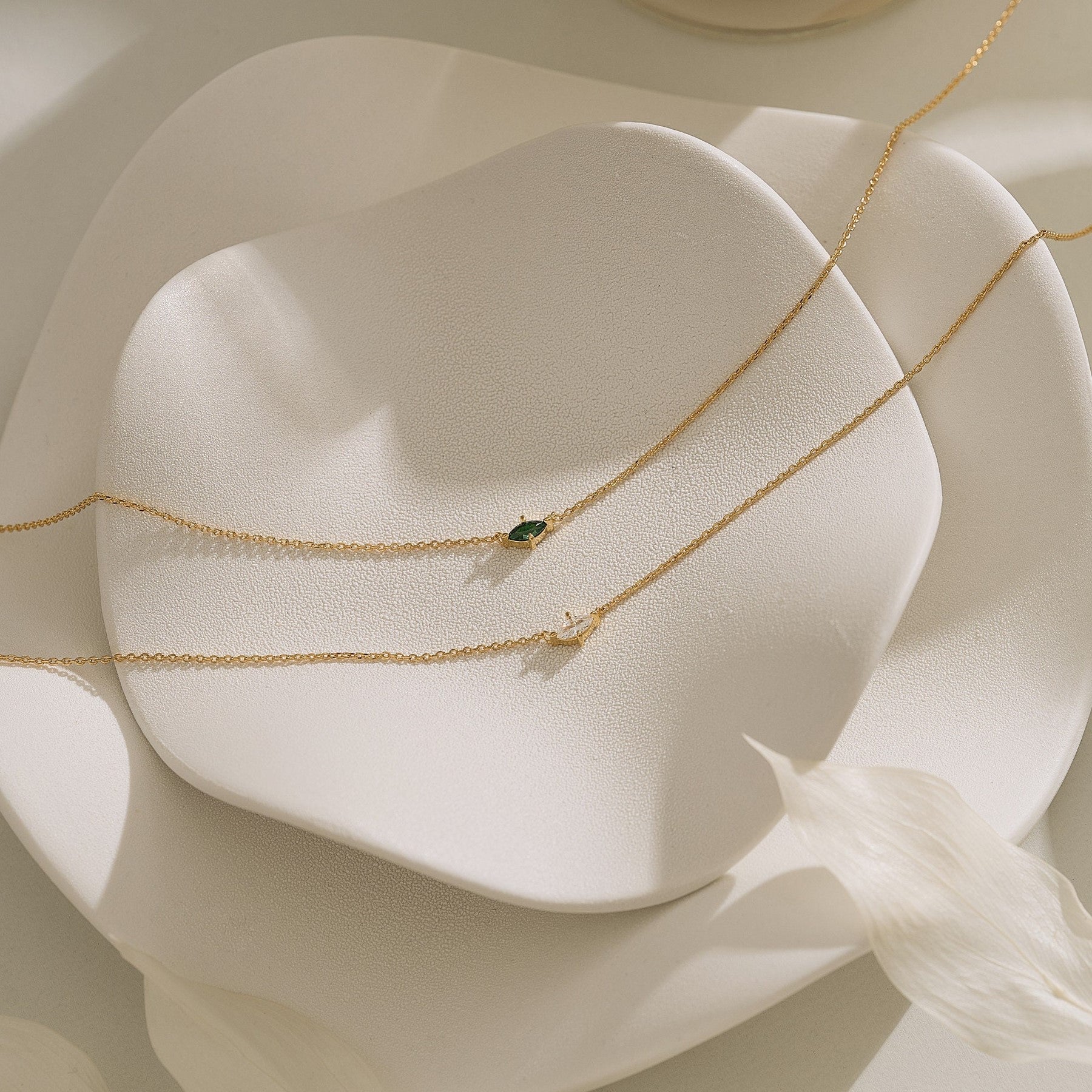 Wholesale Twelve birthstone necklace month stone  zircon necklace