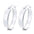 Wholesale S925 sterling silver plain hoop earrings
