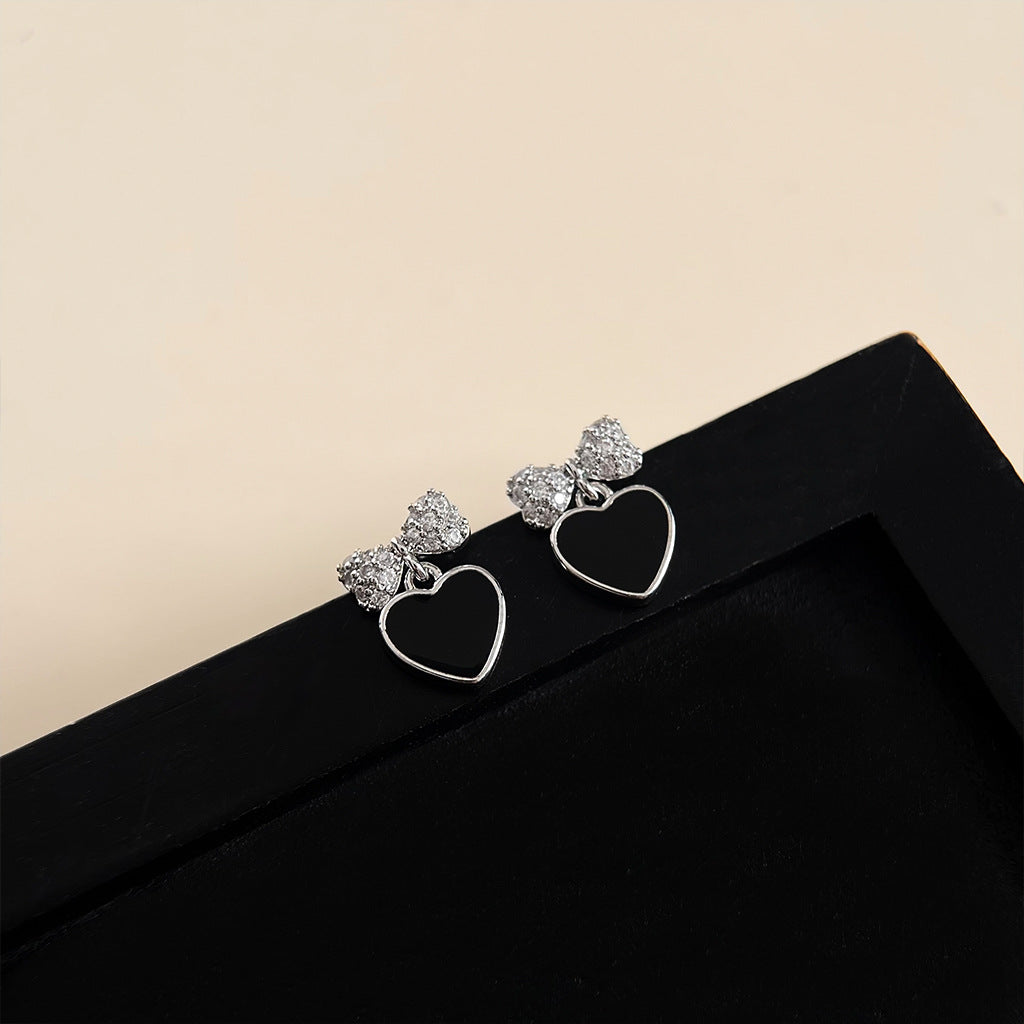 Wholesale  Black Oil Drop Earrings