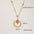 Wholesale  Stainless steel Retro Redstone Series Pendant Necklace