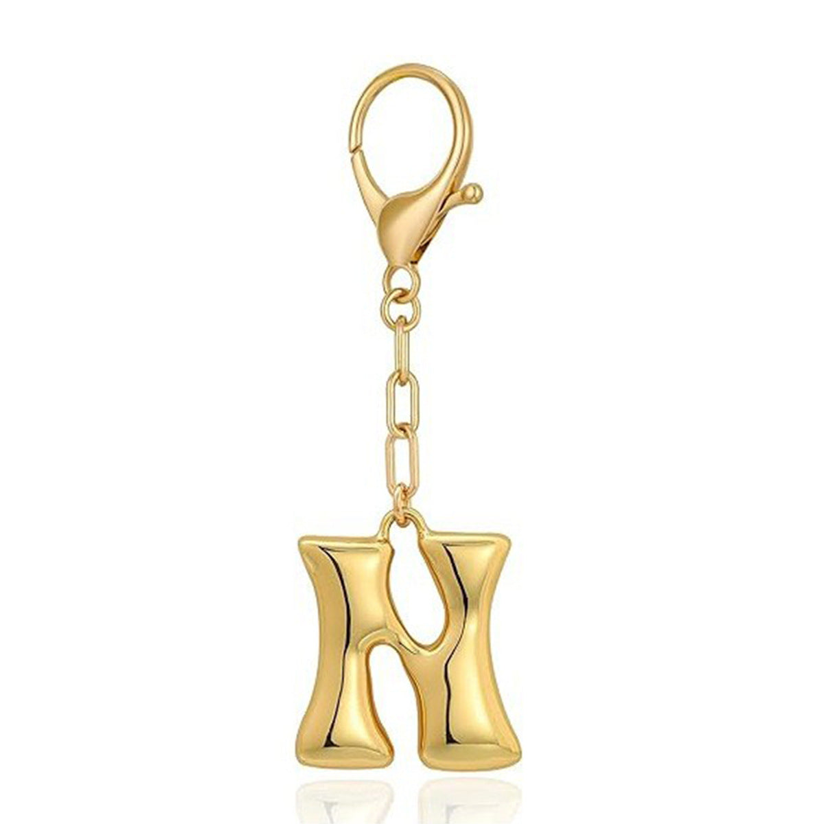 Wholesale 26 Bubble Letter Metal English Letter Keychain