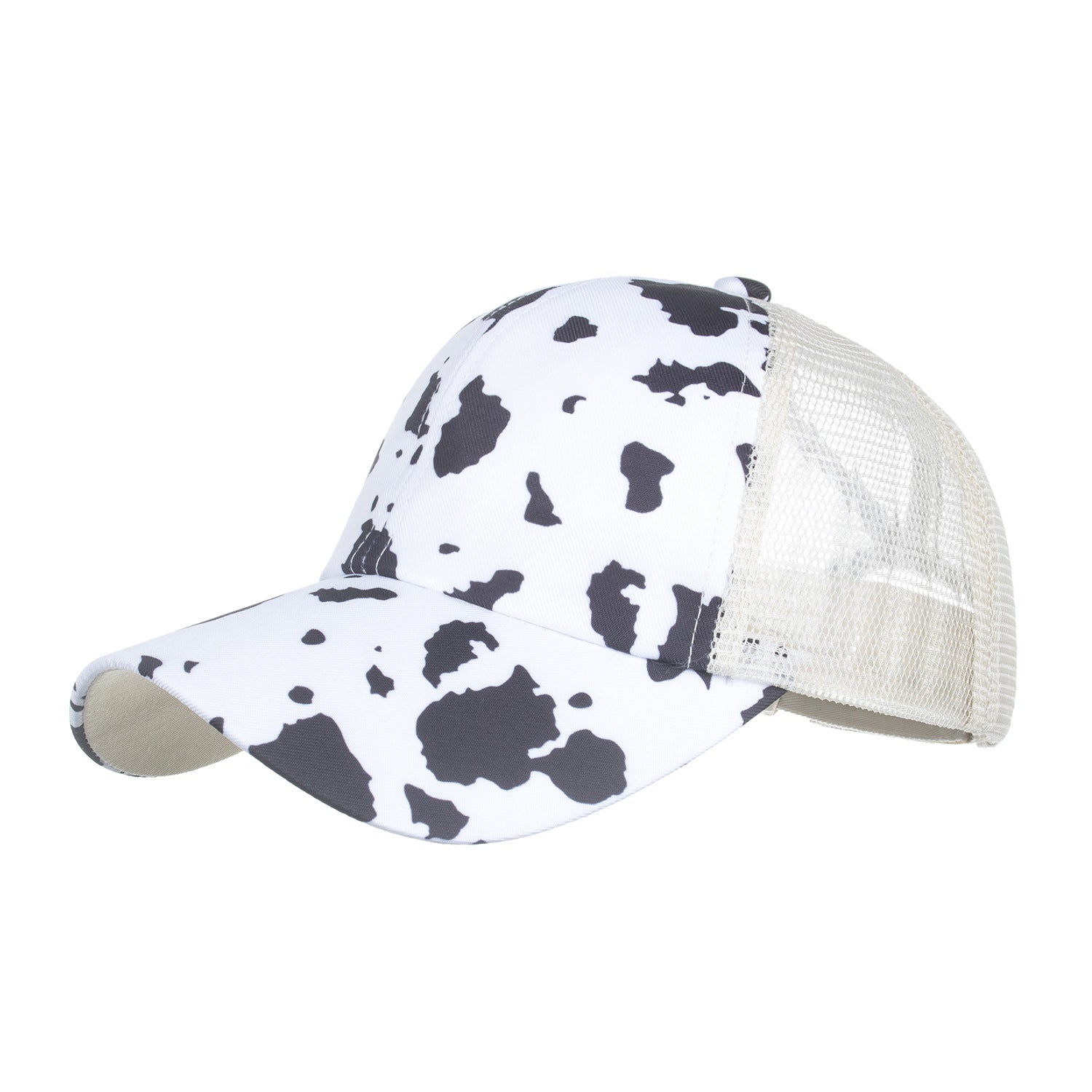 Wholesale Leopard Print Cross Ponytail Baseball Cap Hat ACC-HT-ZhongMei003