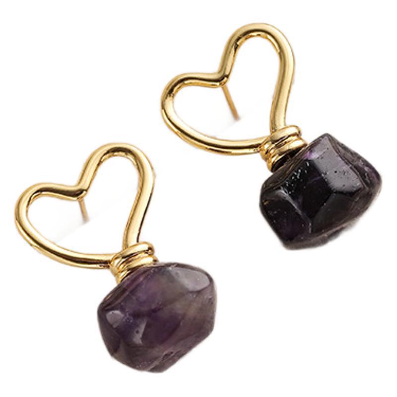 Wholesale  Natural Stone Earrings Crystal Earring