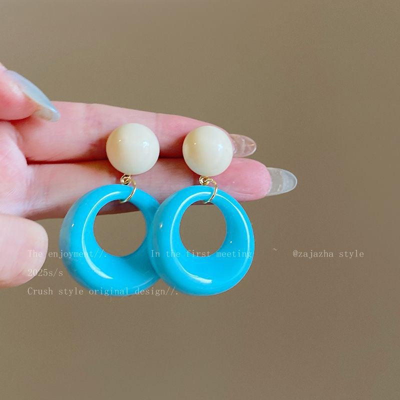Wholesale  color hoop earrings  special earrings