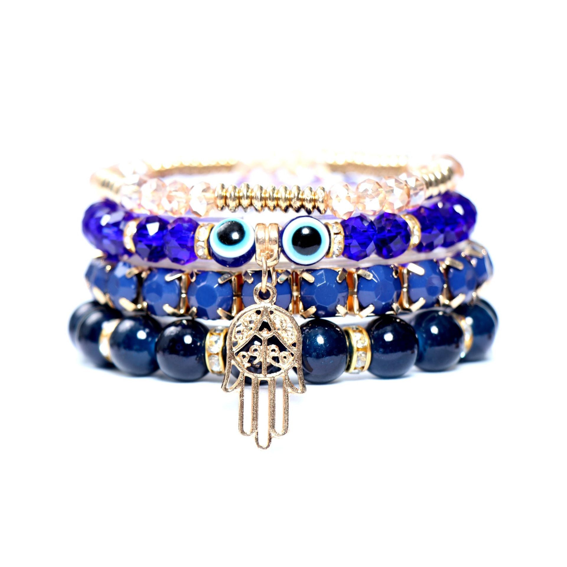 Wholesale Bohemian Multi-layered Evil Eye Bracelet ACC-BT-NaiHong009