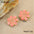 Wholesale Flower oil drop earrings stainless steel ring