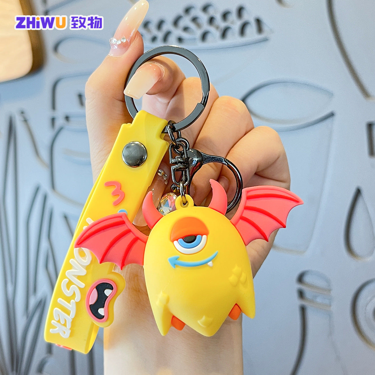Wholesale Cartoon Cute PVC Soft Keychain ACC-KC-ZhiWu004